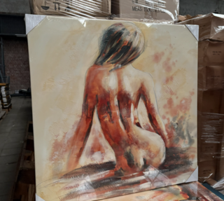 21x Canvas schilderij vrouw 80×80